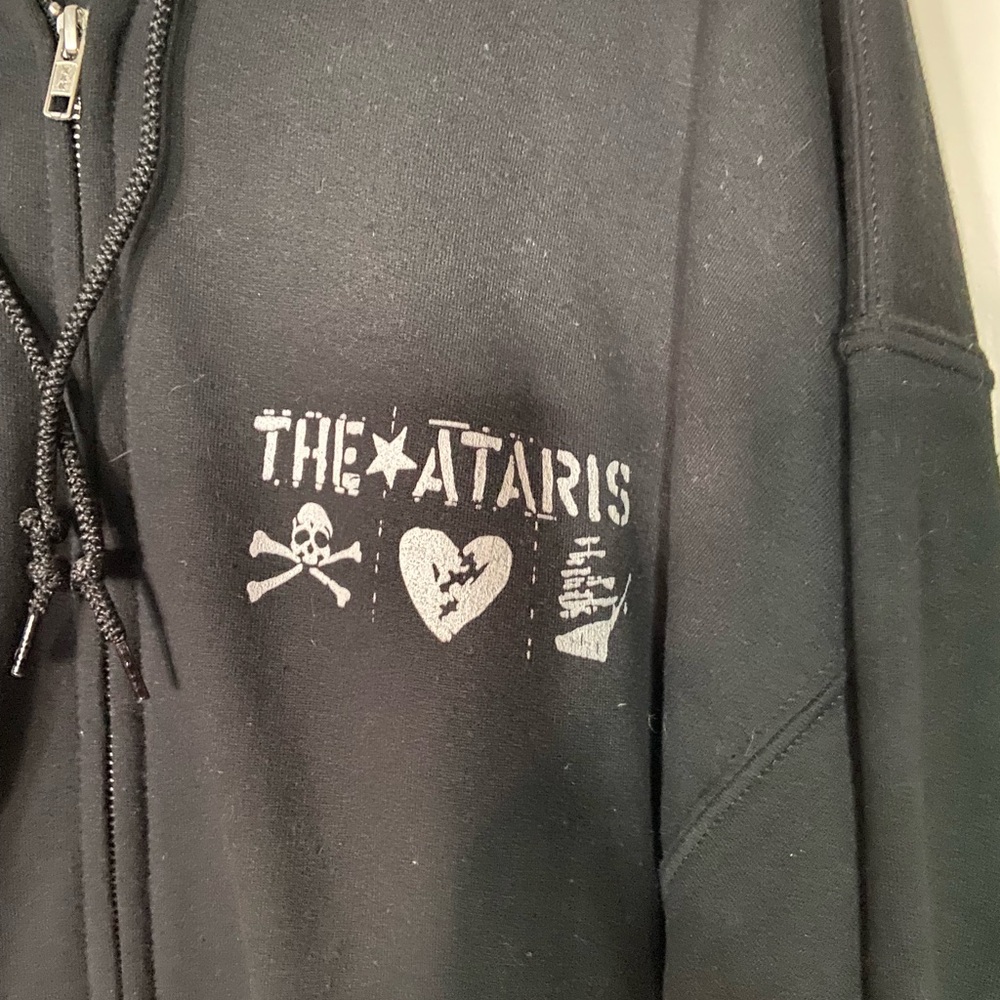 PLUS.SIZE Black The Ataris Zip-Up Hoodie - Picture 5 of 5